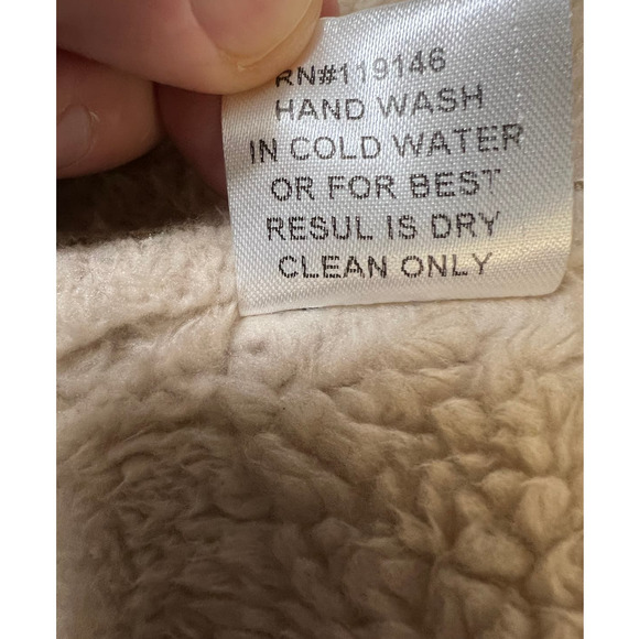 Jodifl Tan Faux Suede Fleece Lined Open Front Vest Size S - Picture 7 of 9